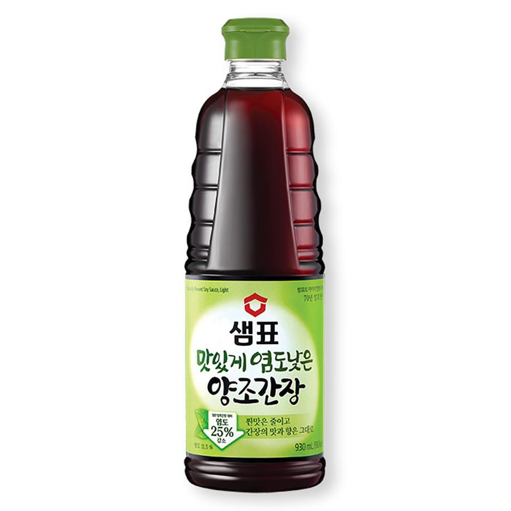 샘표 맛있게 염도낮은 양조간장 500ml 저염간장