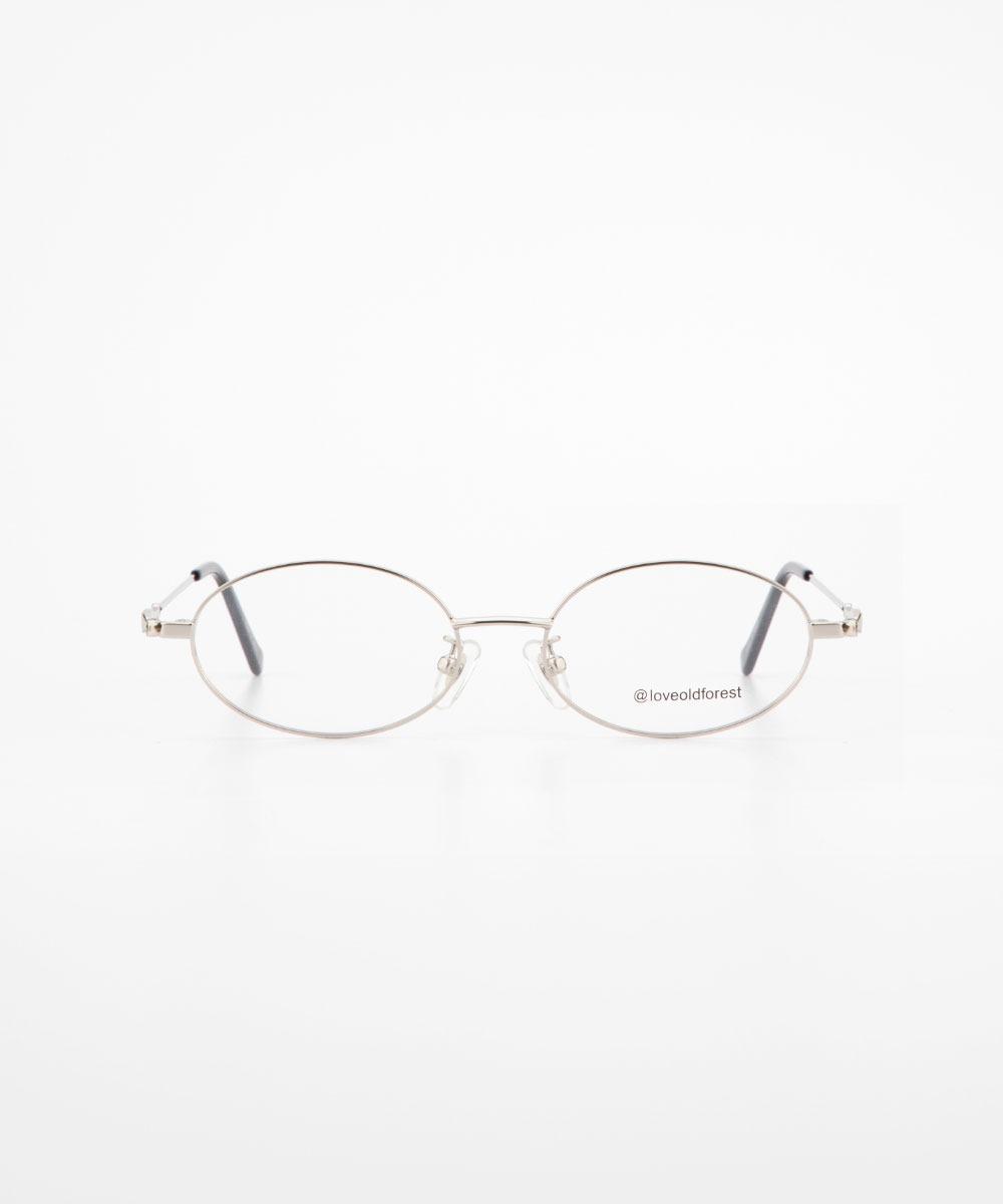 Round metal silver glasses
