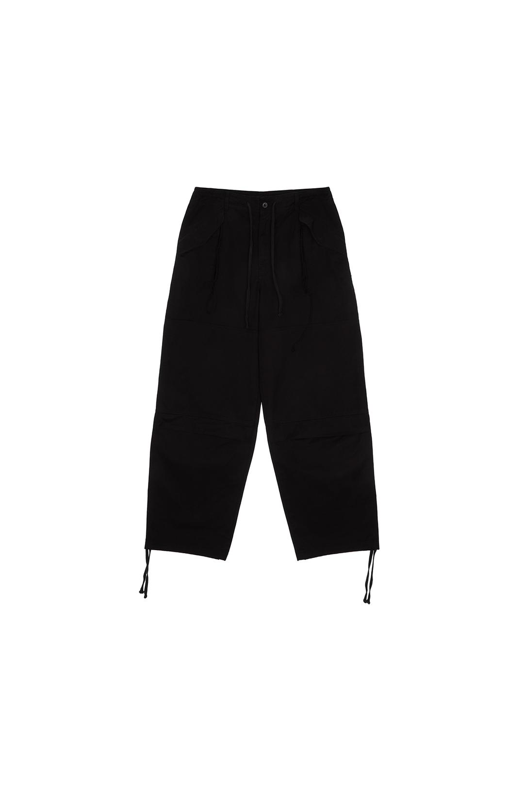 STRING FLIGHT PANTS IN BLACK