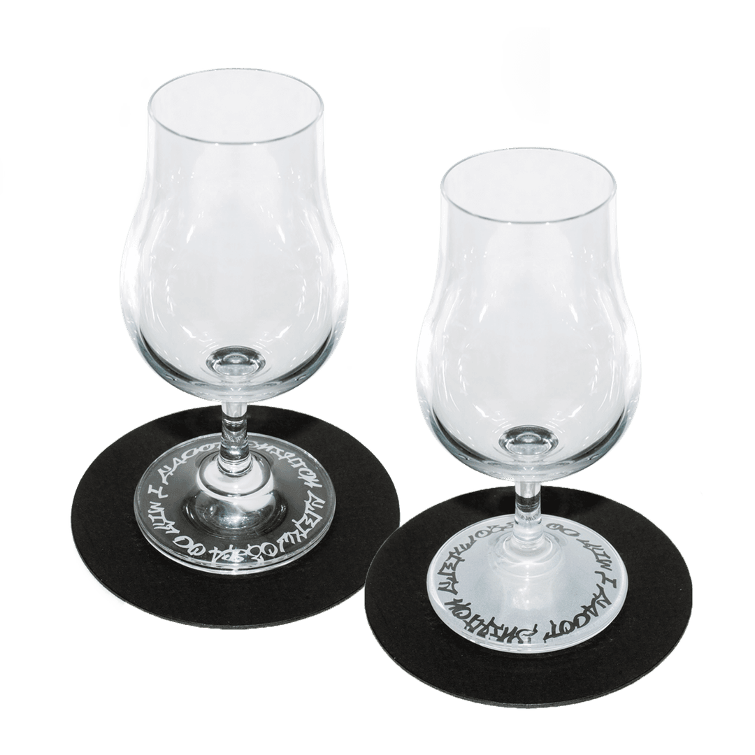 Flipped Silver Whisky Glass (2Pcs/Set)