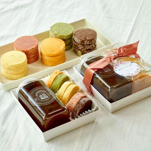 답례쿠키 : 사브레쿠키+음료(10개부터 주문가능)