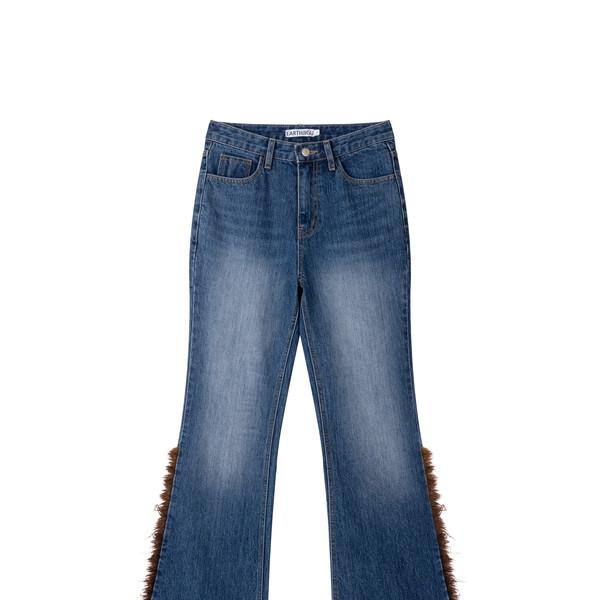 TASSEL BOOTCUT JEANS (NAVY)