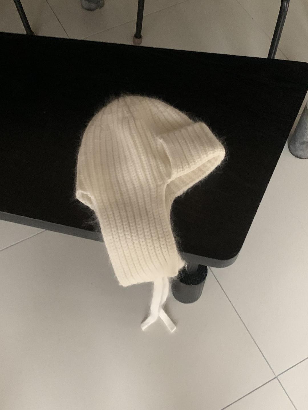 앙고라 리본 비니 귀달이 군밤 모자 (2color)