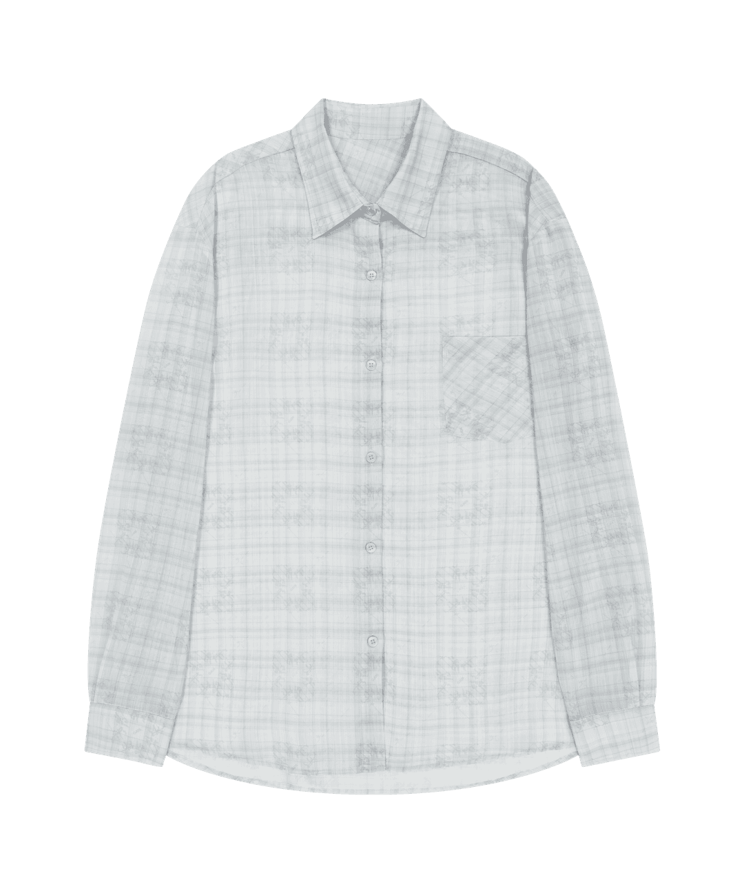 OJOS Over Check Shirts / Off White