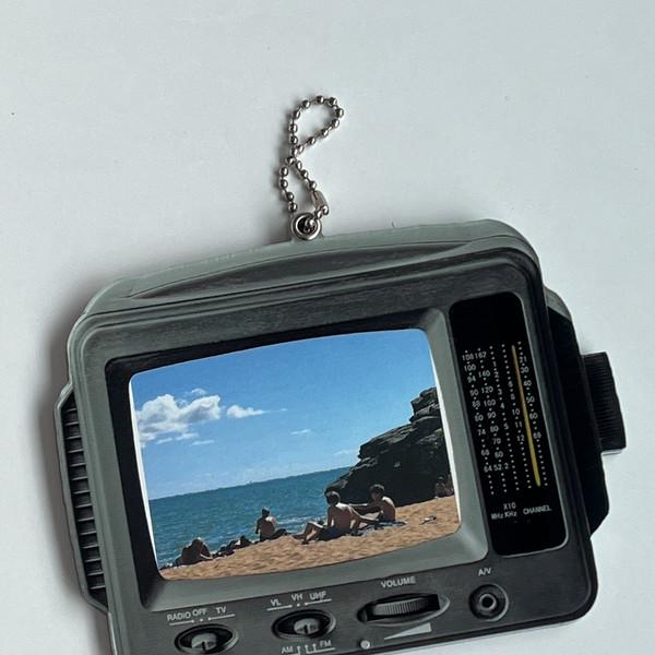 Retro TV photoholder : 레트로 티비 포토카드 홀더 키링