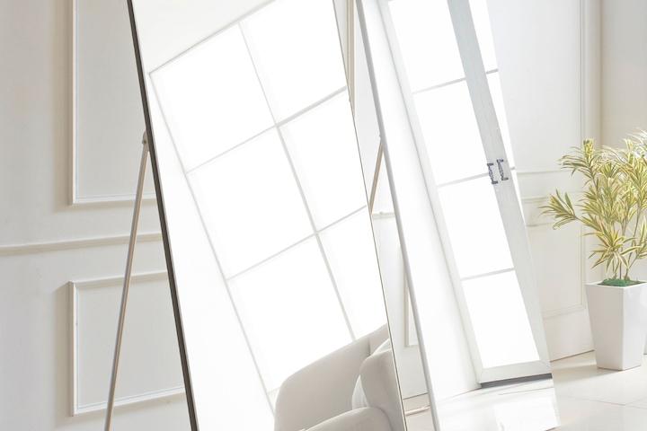 시스루 와이드 대형 전신거울 2colors(스탠드/벽걸이)