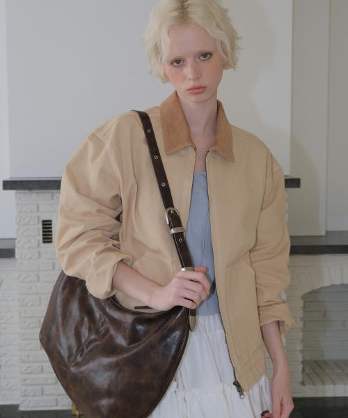 C WASHED WORK JACKET_BEIGE