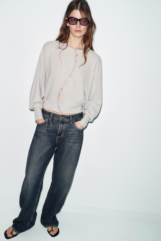 더블 브레스트 니트 재킷