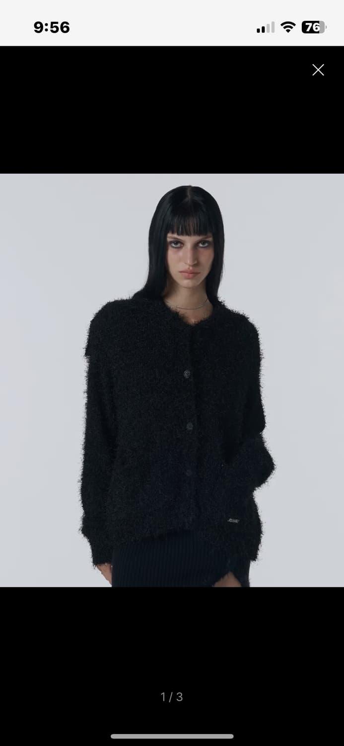 오디너리홀리데이 세일러 카라 부클 가디건 블랙 | 후루츠패밀리