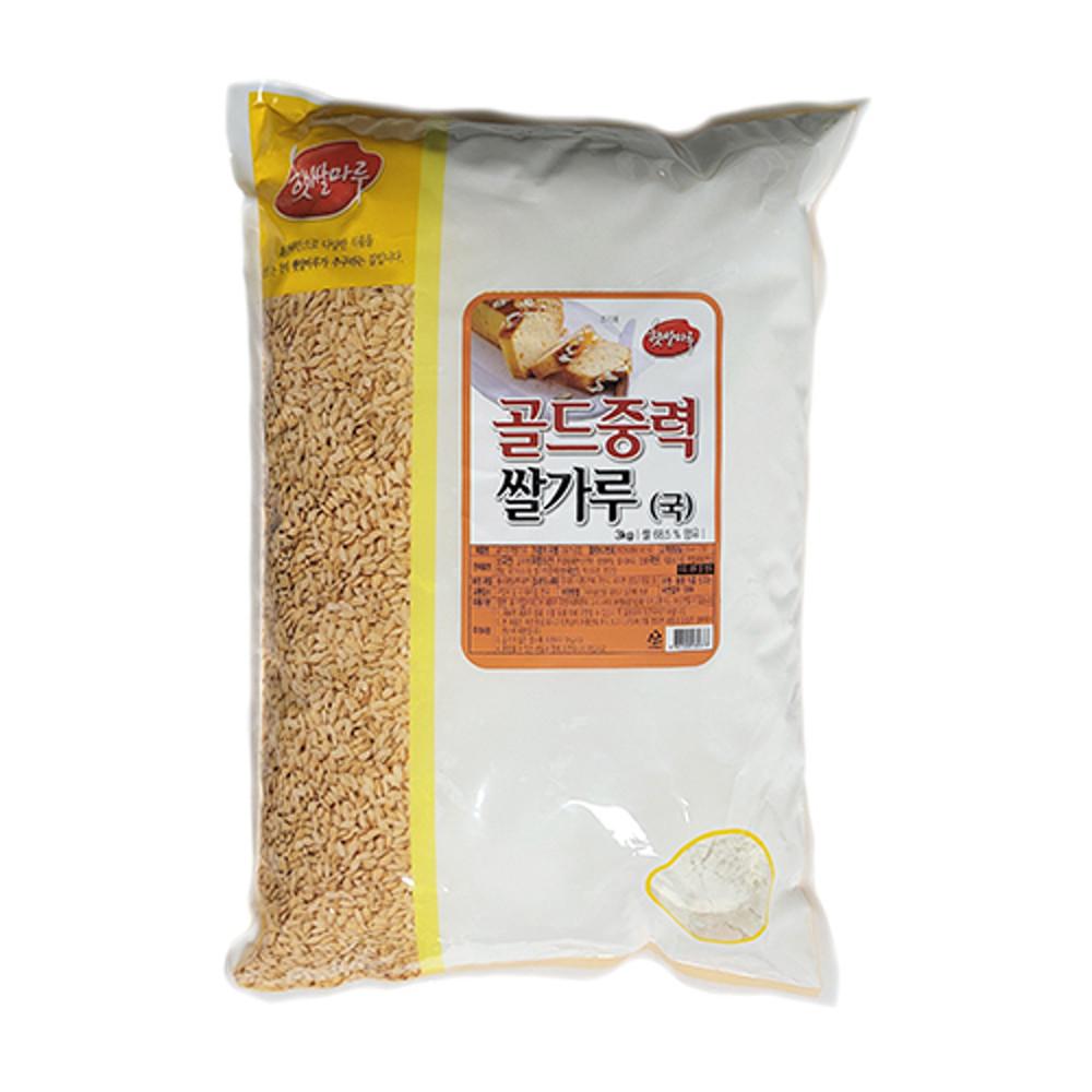 햇쌀마루 골드중력 쌀가루3kg [원산지:국산]