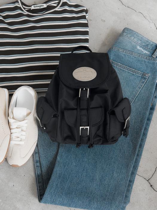 lotsyou_Nostalgia Perky Backpack Black