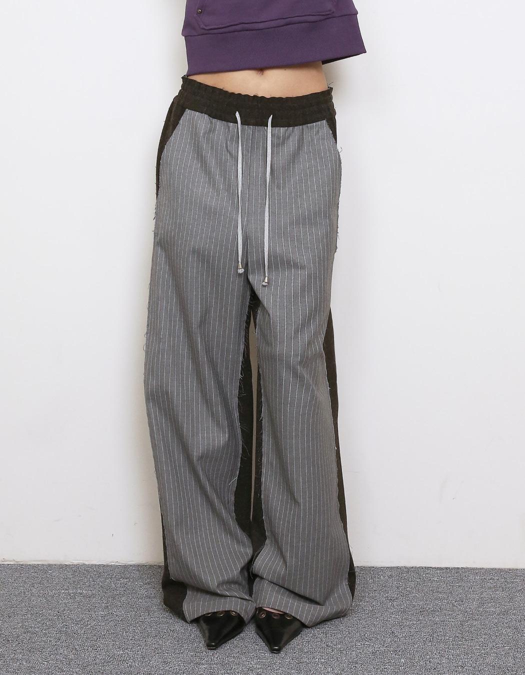FRONT STRIPE EFFORTLESS PANTS, GREY