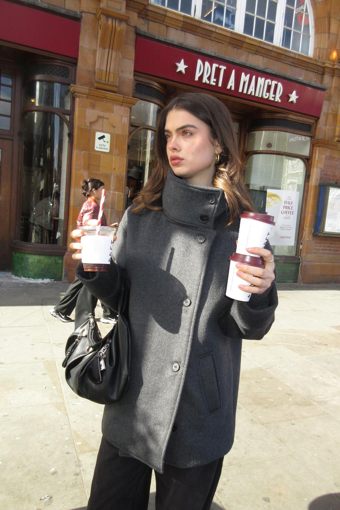 [10/13 예약배송] Double Breasted Coat (grey)