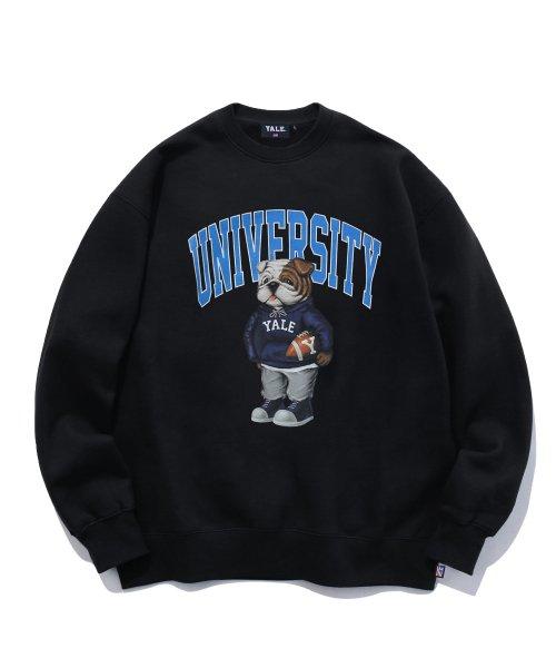 (22ALL) (BY P.E.DEPT) UNIVERSITY HANDSOME DAN CREWNECK BLACK