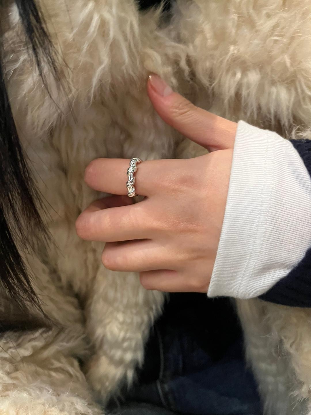 (silver925) Twisted open ring