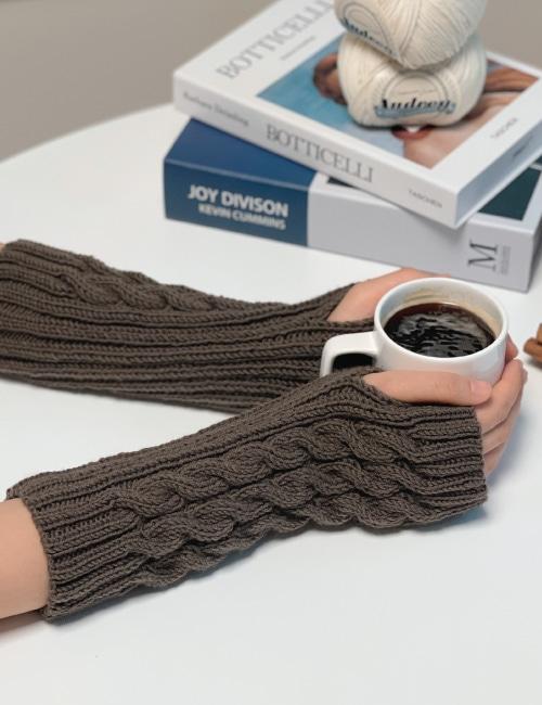 오드리 꽈배기 핸드워머 DIY