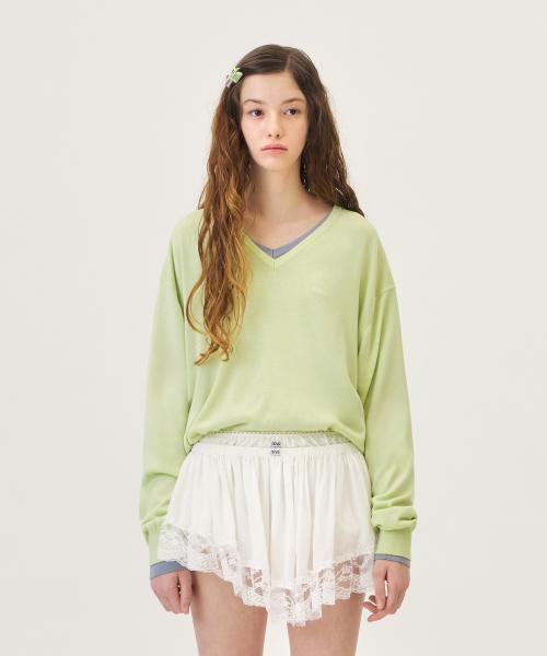 CANOPY V-NECK KNIT (GREEN)