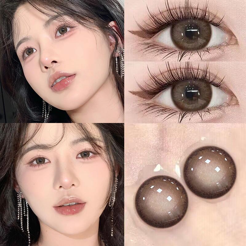 Cream Peach Brown 14.2mm Contact Lenses(6months wear)