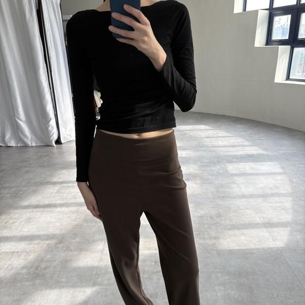 플리스 부츠컷 PT