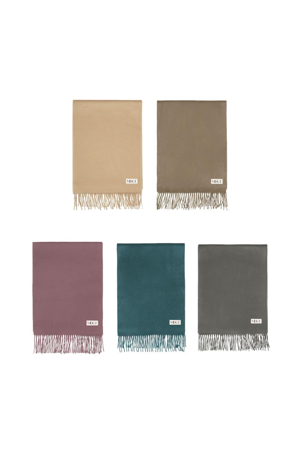 [UNISEX] Soft Wool Woven Scarf Solid_5Color