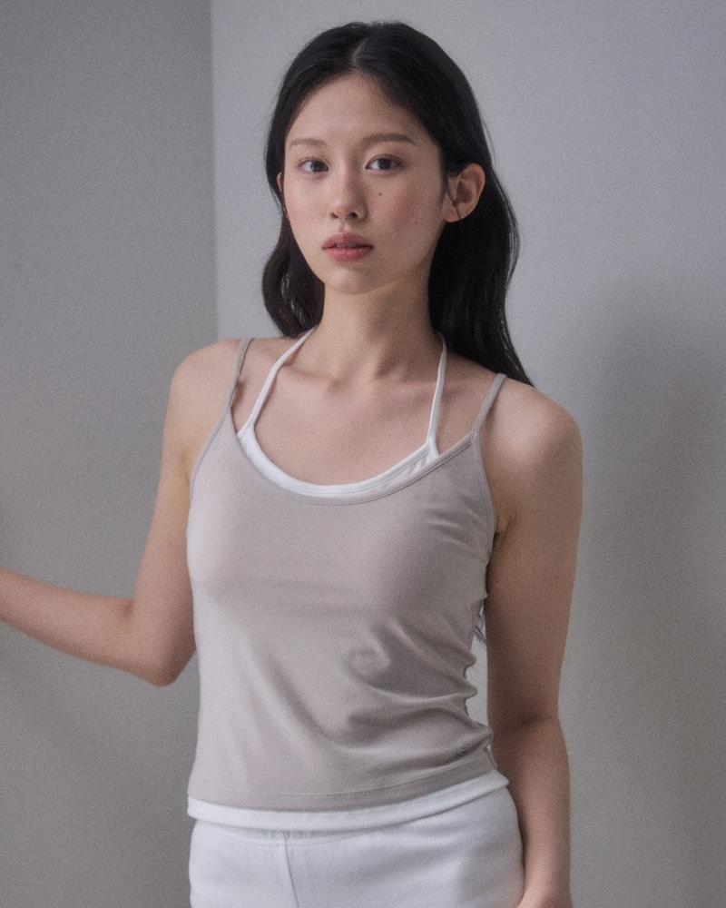 홀터넥 레이어드 브라탑