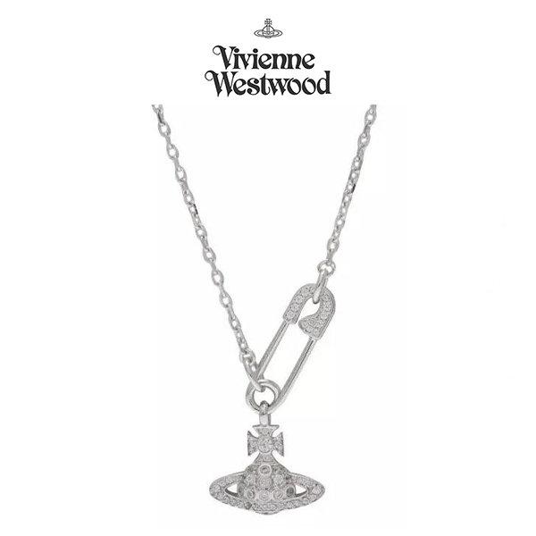 비비안웨스트우드 실버 - LUCRECE SAFETY PIN PENDANT NECKLACE 루크리스 핀 목걸이