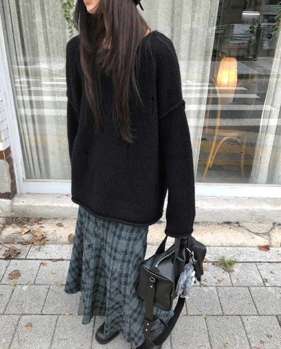 그로우 데미지 투웨이 니트 3col (가디건으로착용가능) 강력추천*