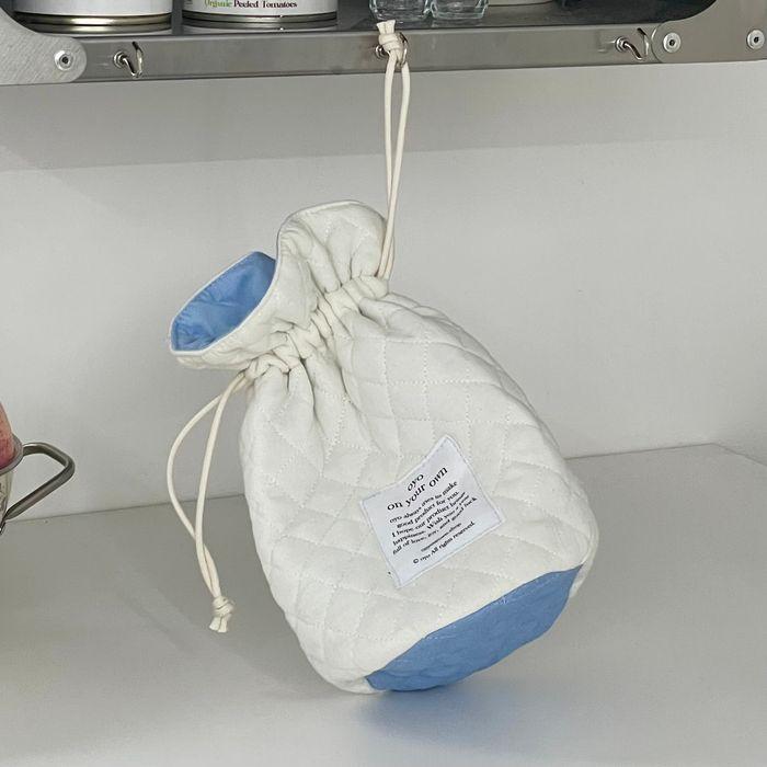 puffy pouch - skyblue