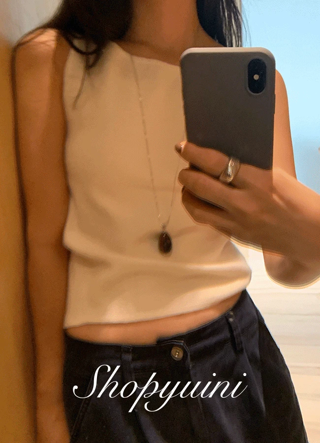 Moia boat sleeveless knit (4color)