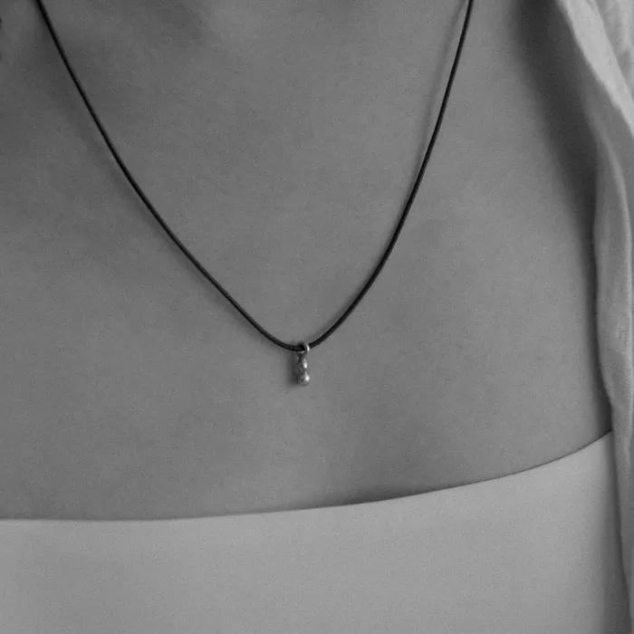 [3차 리오더] Drop necklace, black