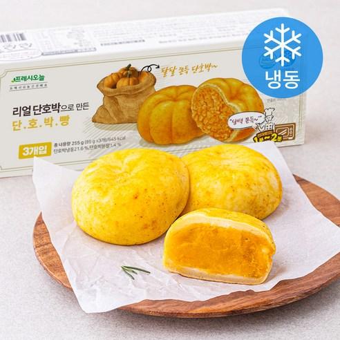 프레시오늘 리얼 단호박으로 만든 담백 쫀득 단호박빵 (냉동)