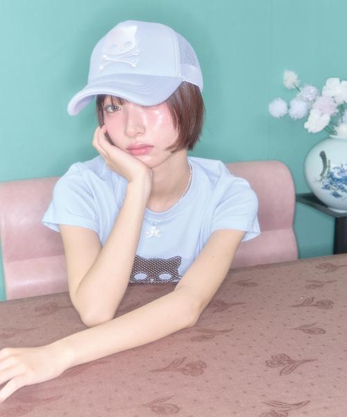 키리 스컬 트러커 캡 (블루)