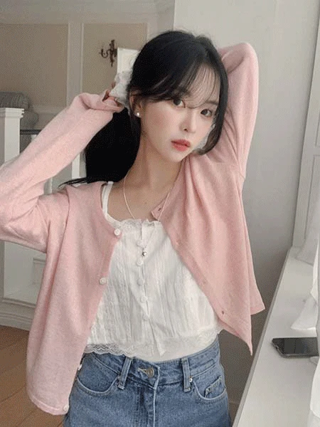 [문의폭주!] 베리지 여리핏 린넨 가디건 - 6C