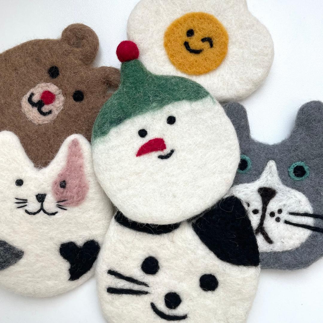 [마인띵스] 양모 코스터