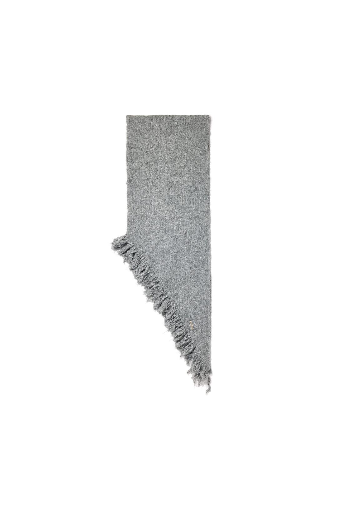 FRINGE DIAGONAL MUFFLER IN GREY