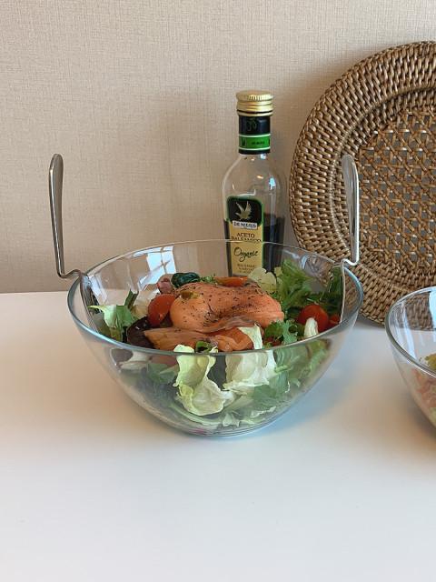 유리 믹싱 샐러드 볼 2size (17cm, 20cm)