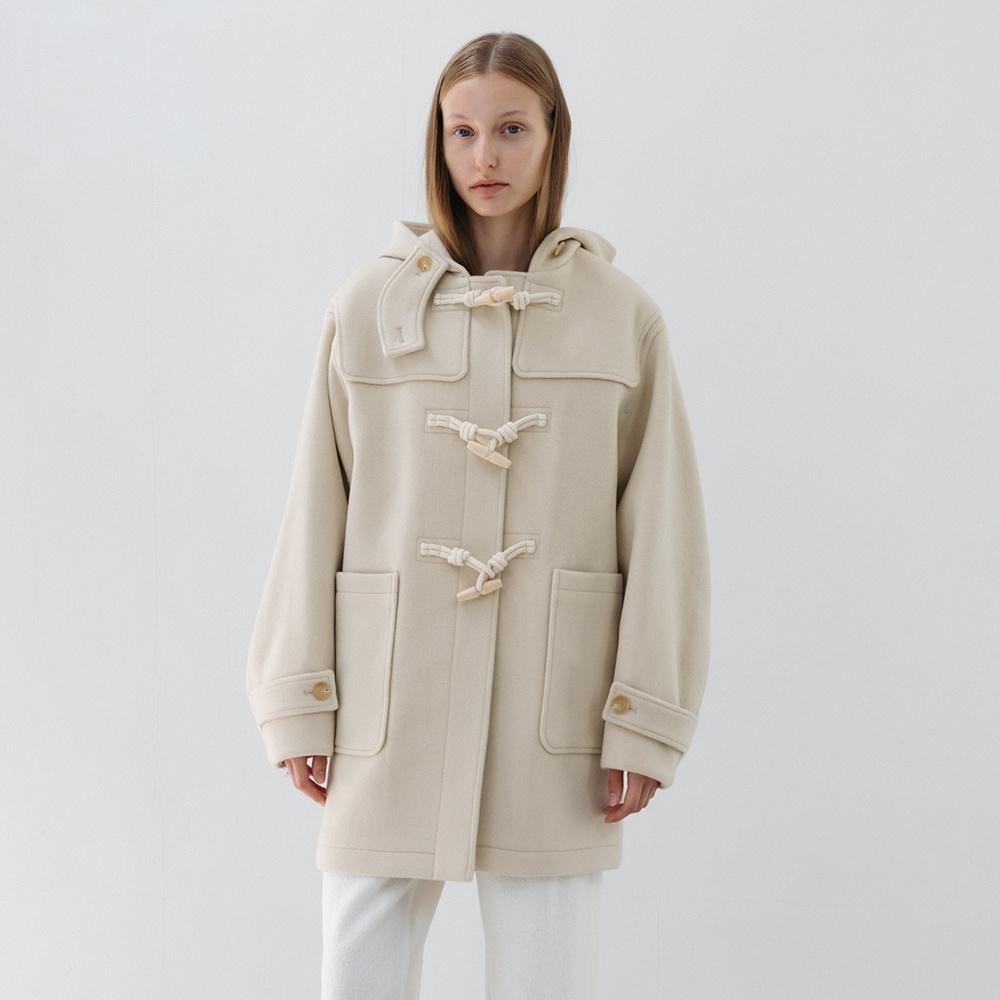 HALF DUFFLE COAT LIGHT BEIGE