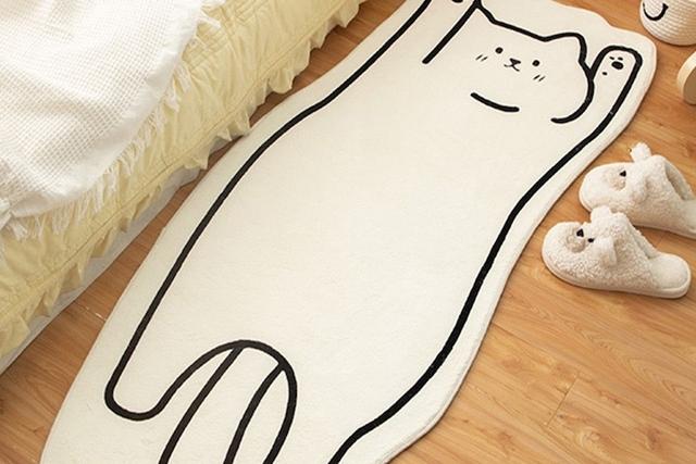 고양이 발매트 미니 롱 러그 미끄럼방지 침실 거실 주방 현관 욕실 매트 3size