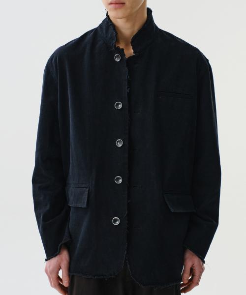 CUT OFF TAILORED JACKET (BLACK)