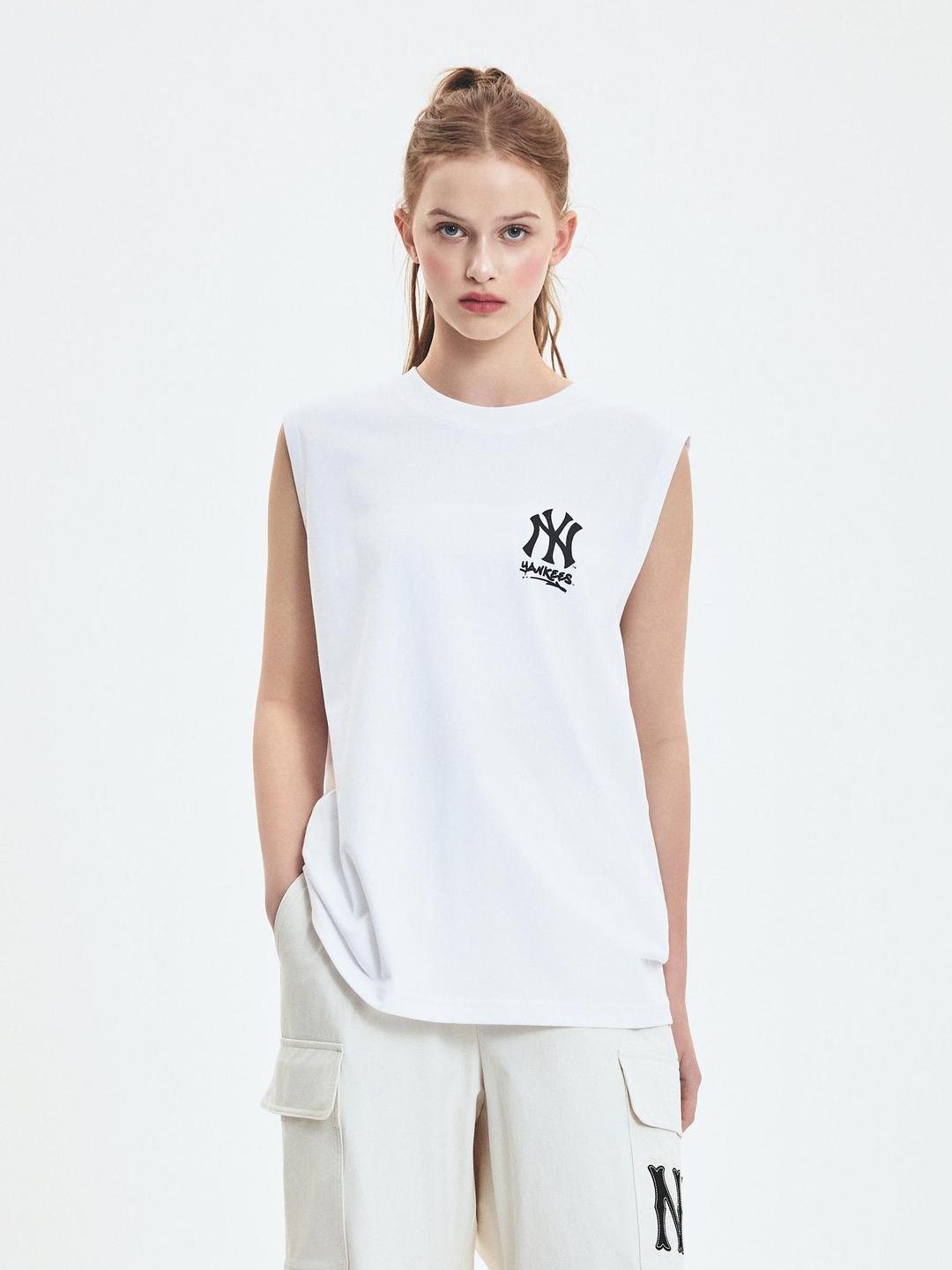 베이직 메가로고 나시 티셔츠 뉴욕양키스