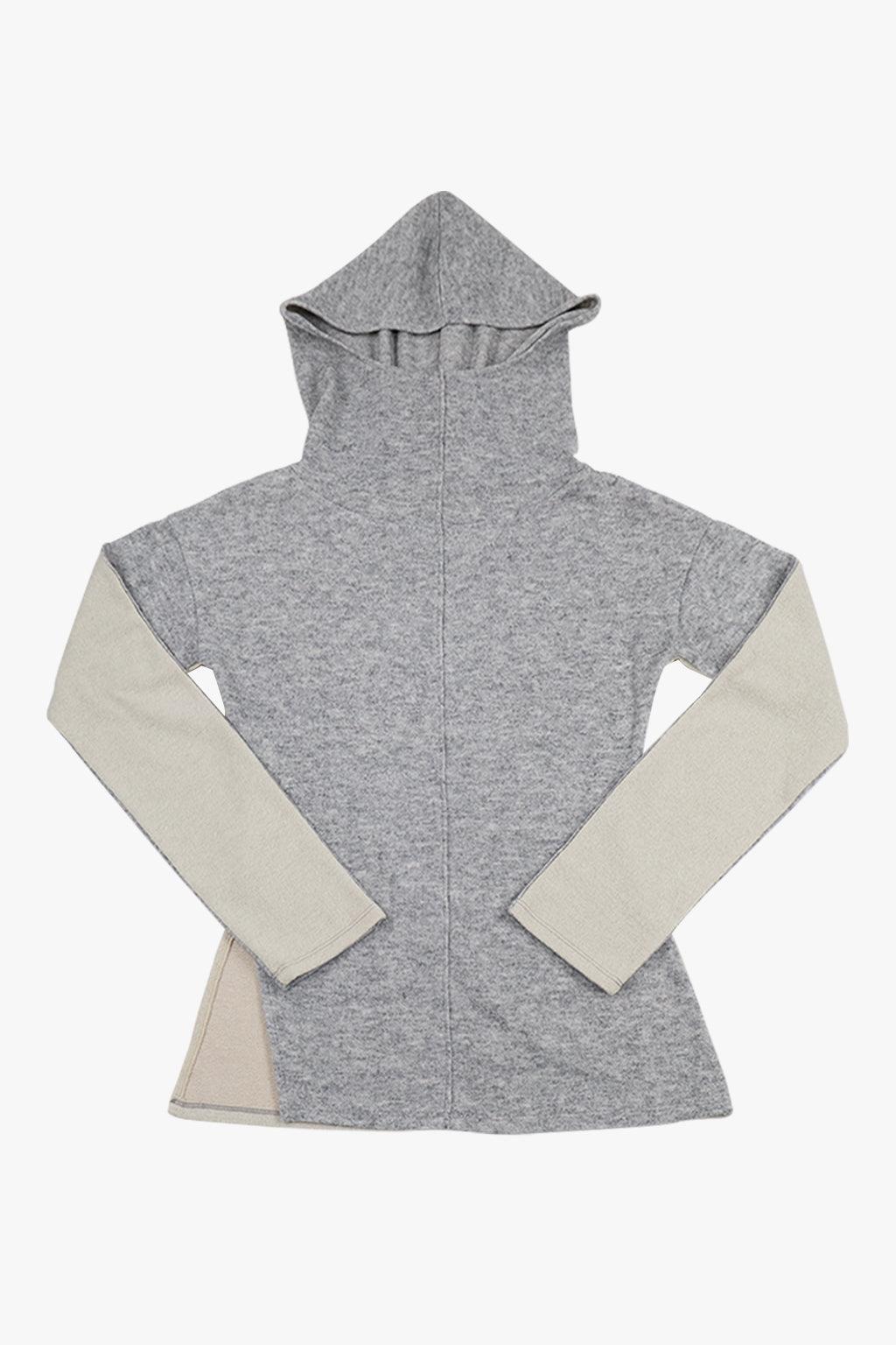 SIDE SLIT HOODIE / GRAY