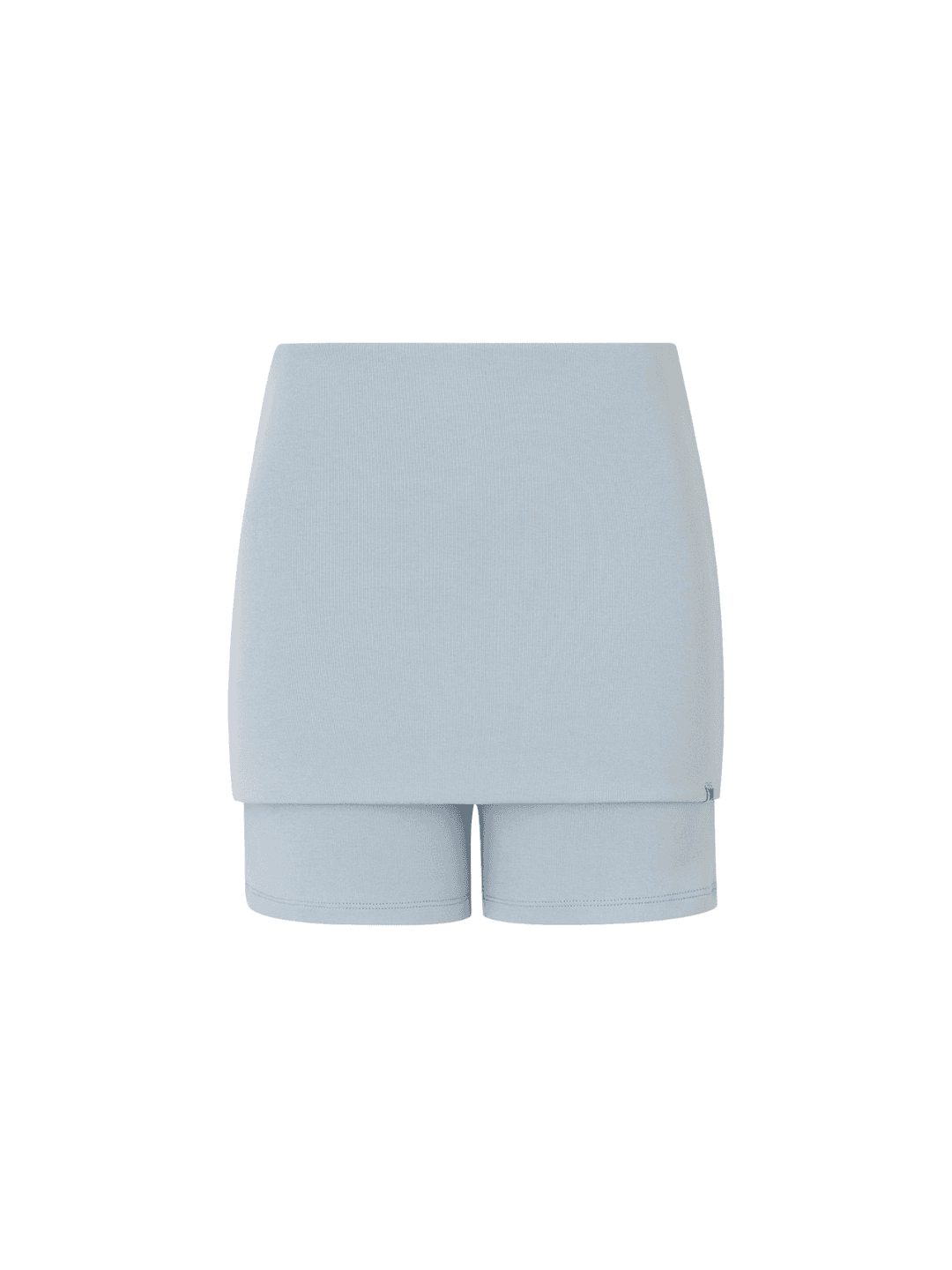 Foldover Legging Shorts Sky Blue