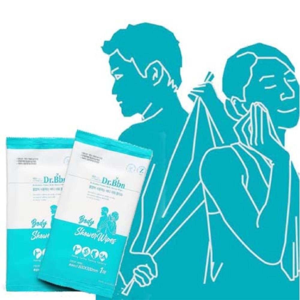 친환경 대나무 샤워티슈 일회용 물없이 쓰는 닥터비비앤 여행 캠핑 요양원 병원 간병