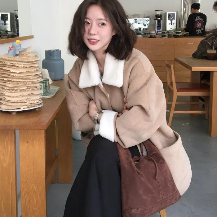 pino bag (suede) - brown (M)