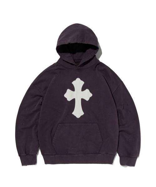 CROSS HOODIE [PURPLE]