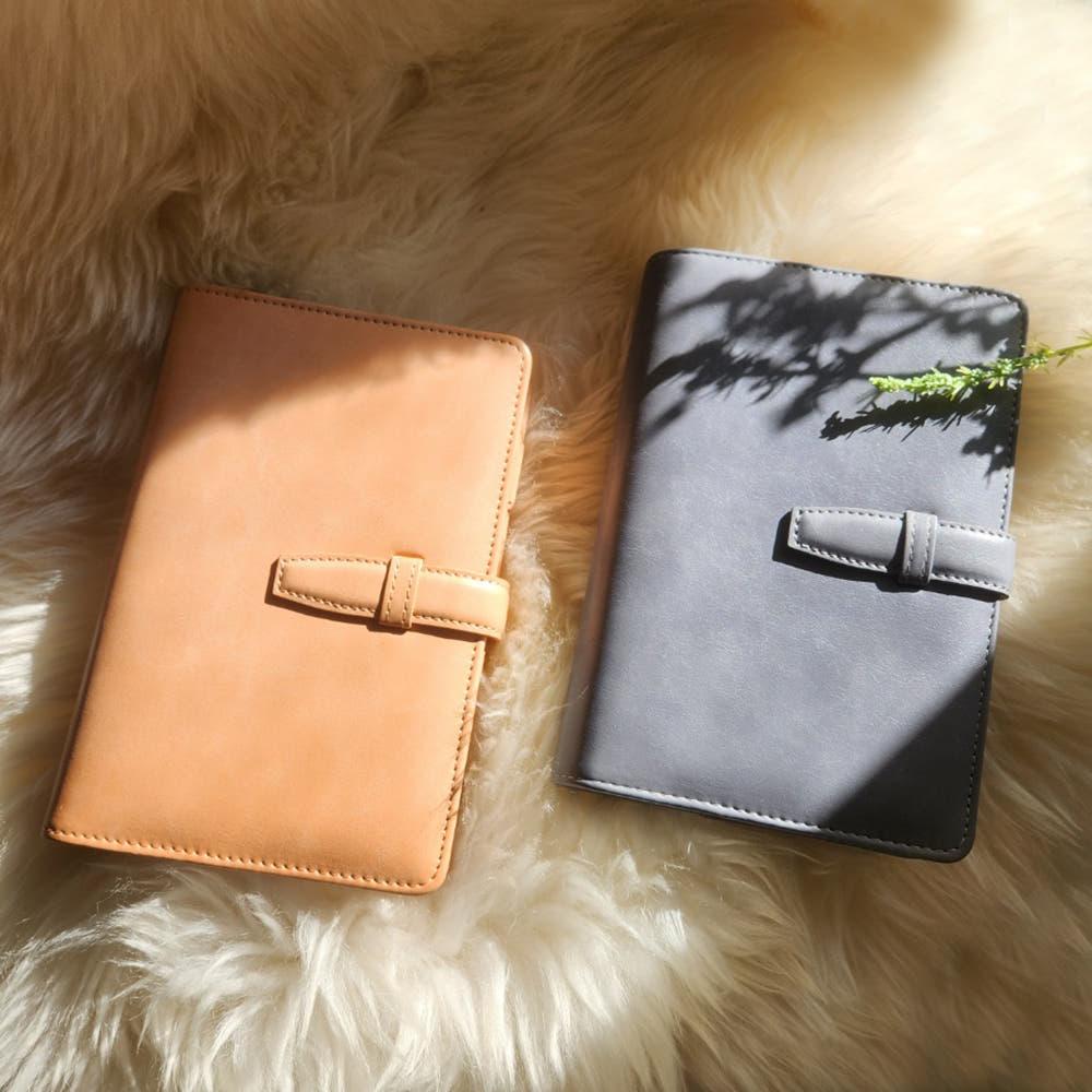 회의 기록 사무용 일기 PU가죽  6공 다이어리 2종