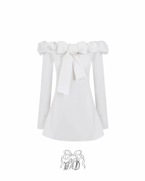 [♡MADE♡] shushu cloud puff ribbon ops