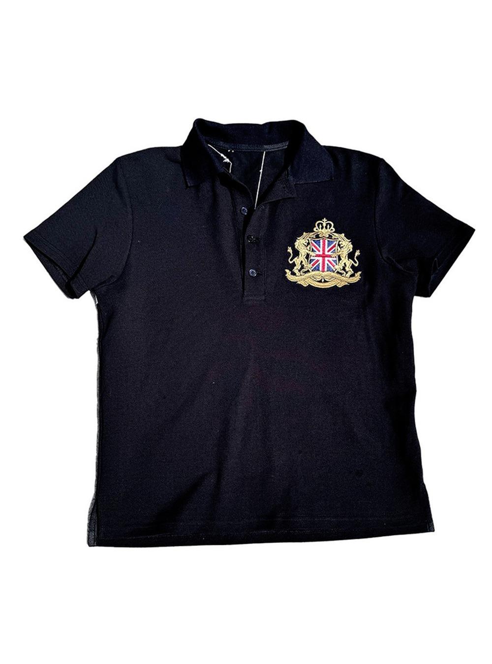 Union Jack Embroidery Polo T-Shirt