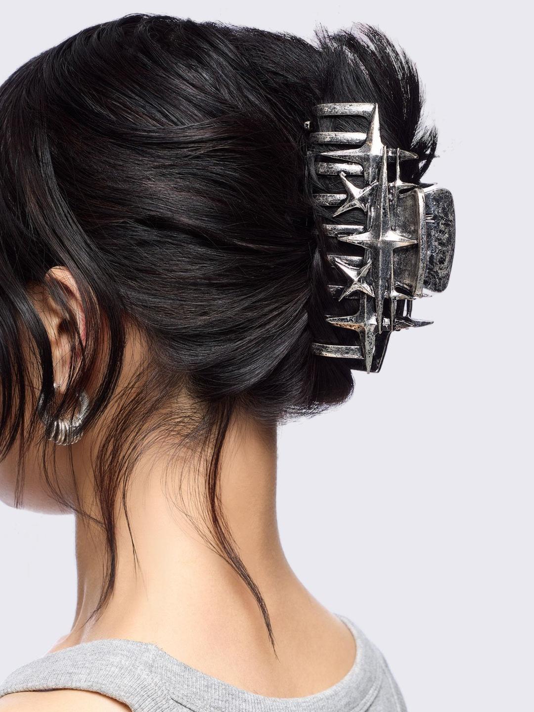 Constellation Claw Clip - One Size / Silver