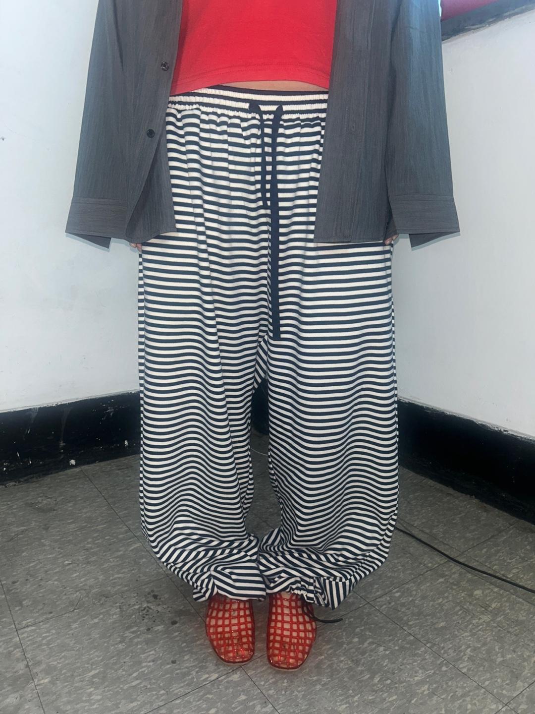 가든페이지 heritage stripe pants